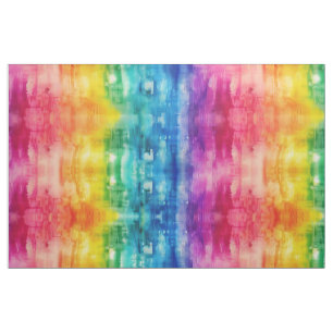 Neon Rainbow Ice Tie Dye Fabric