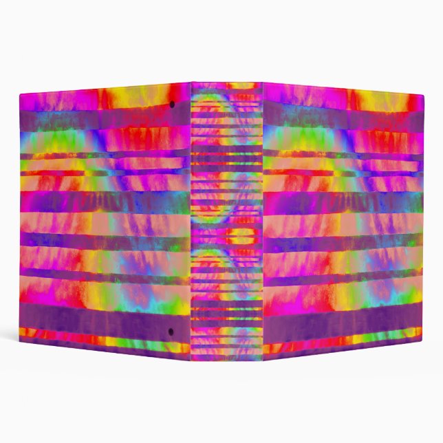 Neon Rainbow Melt School Binder (Background)