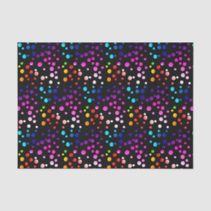 Neon Rainbow Polka Dots  Tissue Paper