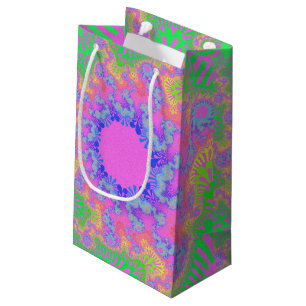 Neon Rainbow Sunburst Small Gift Bag