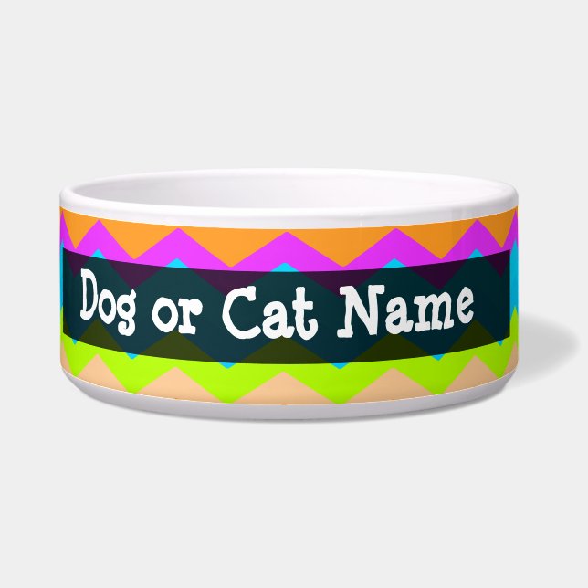 Neon Rainbow Zigzag (Left)