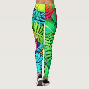 Neon Rainforest Fantasy Leggings