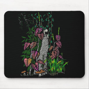 Neon Rainforest Mouse Pad