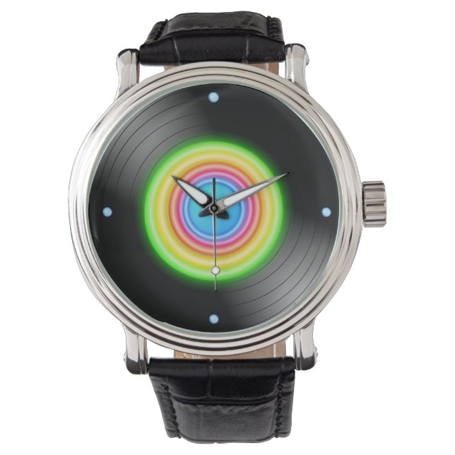 Neon Record Watch (Front)