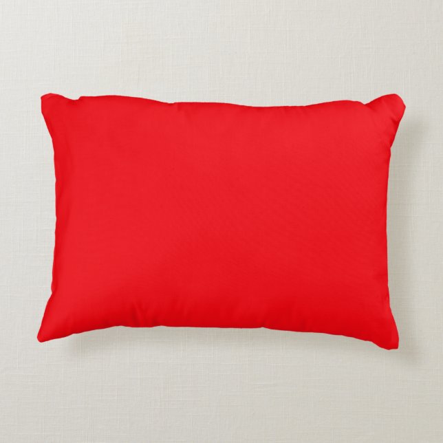 Neon Red Accent Pillow (Back)
