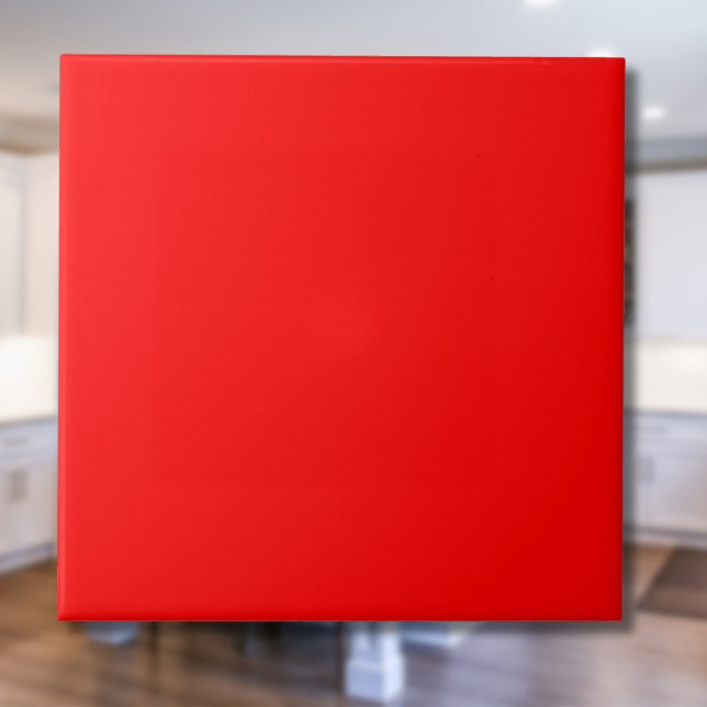 Neon Red Solid Colour | Classic | Elegant Tile (Creator Uploaded)