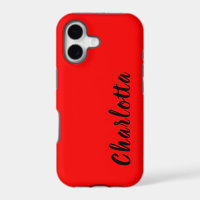 Neon Red Solid Colour | Custom Personalize