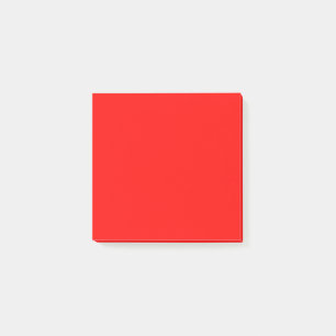 Neon Red Solid Plain Post-it Notes