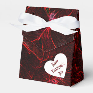 Neon Red Violas Favor Box