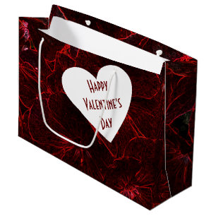 Neon Red Violas Large Gift Bag