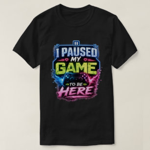 Neon Retro Gamer Quote Design T-Shirt
