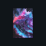 Neon Reverie Canvas Print<br><div class="desc">A luminous dreamscape where motion meets light. This piece channels club-city ambiance with neon allure,  perfect for bold contemporary interiors.</div>