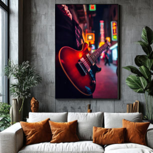 Neon Rhythm Canvas Print