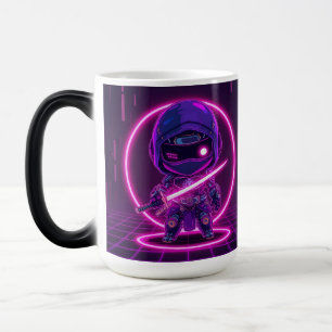 Neon Robotic Ninja Magic Mug