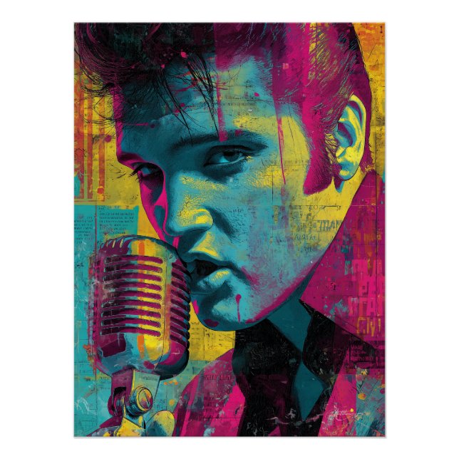 Neon Rock Legend Poster (Front)