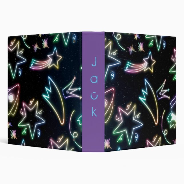 neon rocket star  binder (Background)