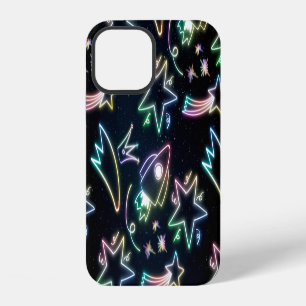 neon rocket star     iPhone 12 case