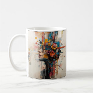 NEON ROSE COFFEE MUG