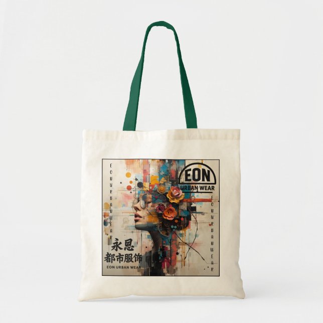 NEON ROSE TOTE BAG (Front)