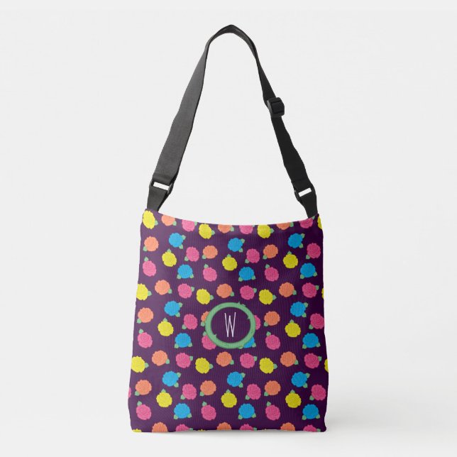 Neon Roses All-Over-Print Bag (Front)