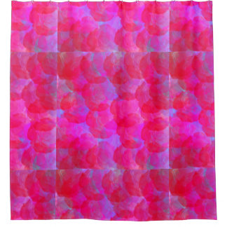 Neon Roses Shower Curtains