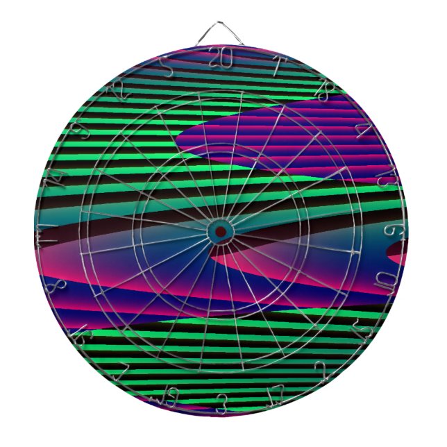 Neon Seas Dart Board (Front)