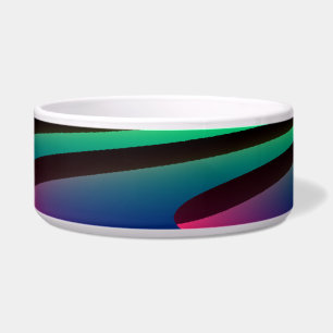 Neon Seas Dog Bowl