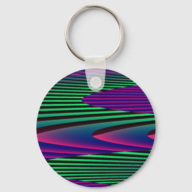 Neon Seas Keychain (Front)