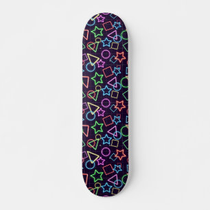 Neon Shapes Skateboard