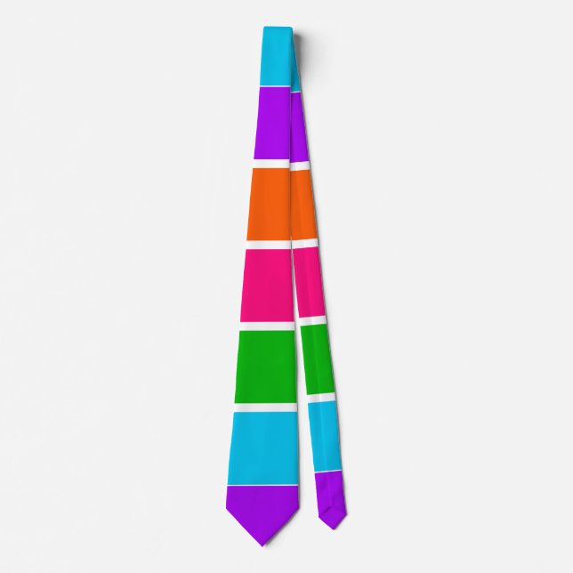Neon Sherbet Stripes   Tie (Front)