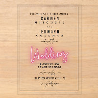 Neon Sign Inspired Wedding 