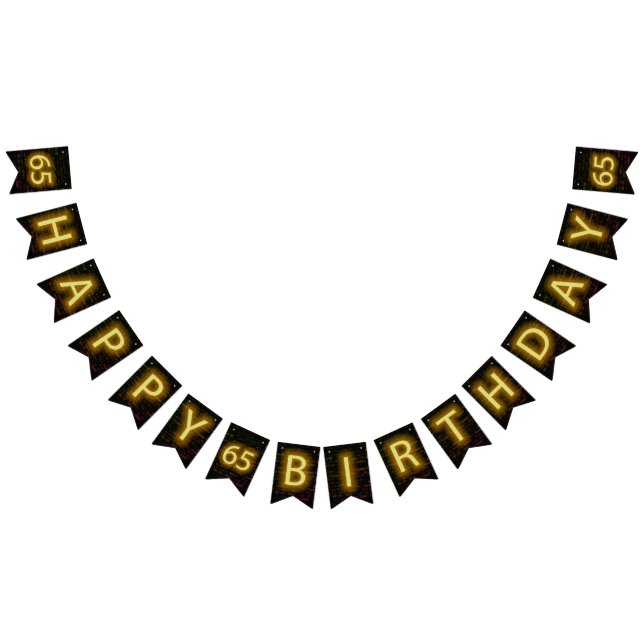 Neon Sign on Brick for 65th Birthday (All)