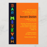NEON SIGNS Bar Bat Mitzvah Invitation<br><div class="desc">WELCOME! Did you know you can make this any colour you want by simply clicking on the CUSTOMIZE IT button and changing the back ground colour? Give it a try! All my designs are ONE-OF-A-KIND original pieces of artwork designed by me! You can only find them here! Most are created...</div>