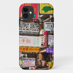Neon signs in the streets of Hong Kong iPhone 11 Case