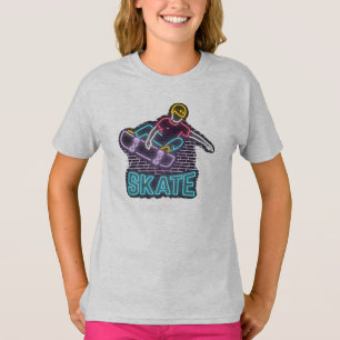 Neon Skateboarder  T-Shirt