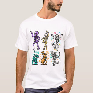 Neon Skeleton Dance Parade T-Shirt