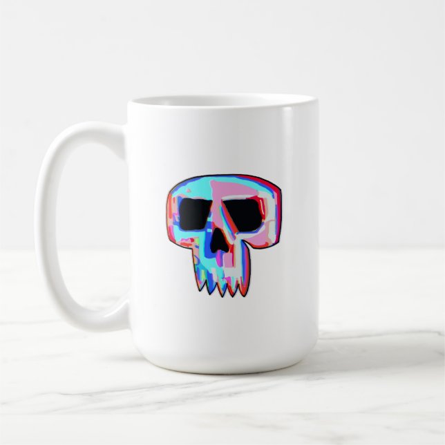 Neon Skull Tea & Coffee Mug (Left)