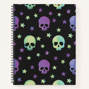 Neon Skulls Notebook