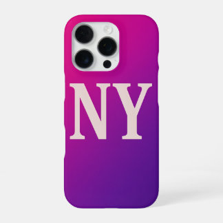 Neon Skyline NY – Bold & Chic iPhone 16 Pro Case