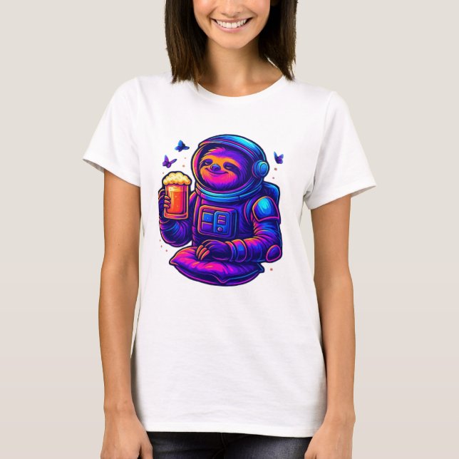 Neon Sloth � Don�t Hurry Essential T-Shirt (Front)
