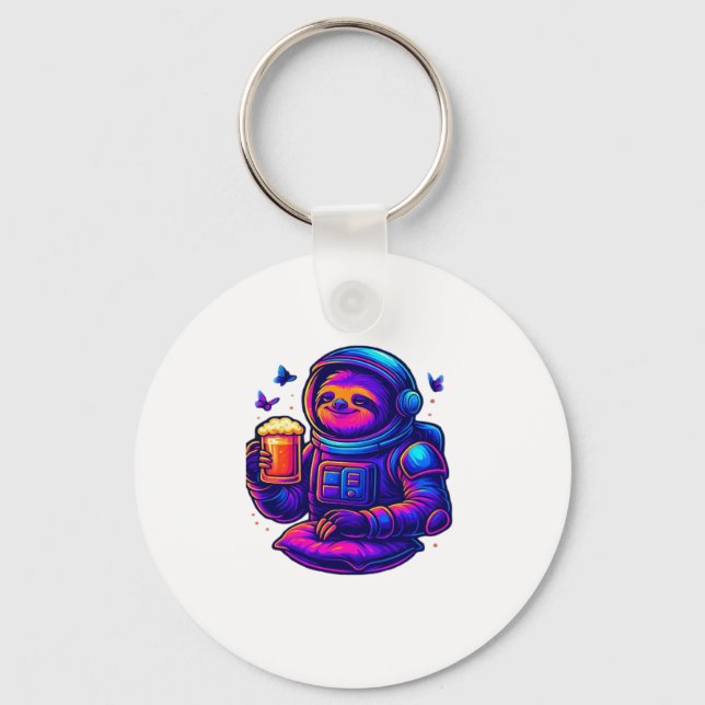 Neon Sloth � Don�t Hurry Essential T-Shirt Keychain (Front)
