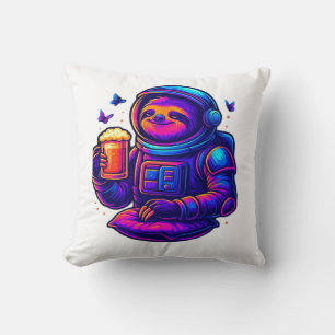 Neon Sloth � Don�t Hurry Essential T-Shirt Throw Pillow