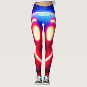 Neon Smile: Happy Glow Leggings