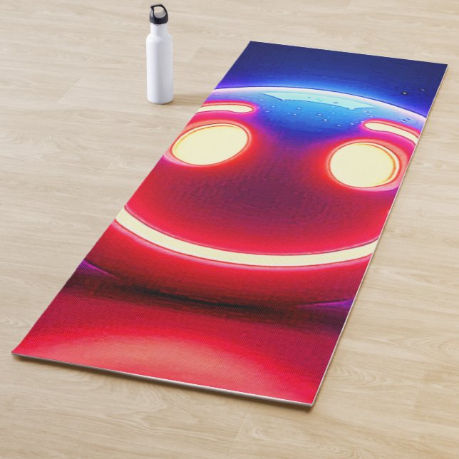 Neon Smile: Happy Glow Yoga Mat (In Situ)