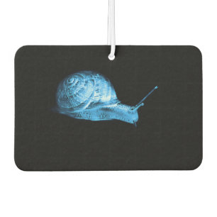 Neon snail air freshener