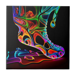 Neon Sneaker Tile