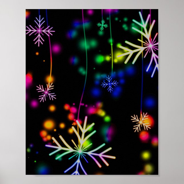 Neon Snow Poster (Front)