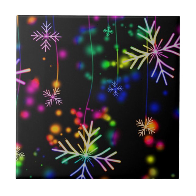 Neon Snow Tile (Front)