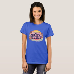 Neon Solstice Social Retro Vintage Pastel Beach T-Shirt