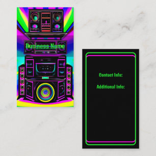 Neon Sound Business Card